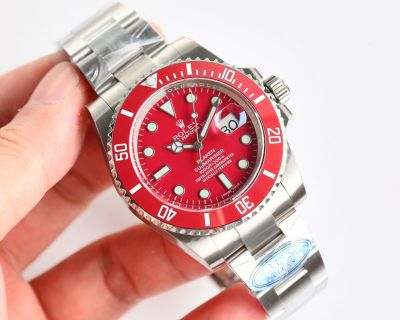 ROLEX Submariner Heritage 904L Steel 3135 Movement Red Watch